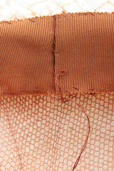 Recess Los Angeles Designer Consignment Vintage Mabelle Parks Millinery Woven Raffia Net Pom Pom Hat