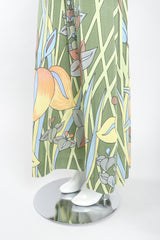 Recess Los Angeles Designer Consignment Vintage Mac Tac for Leonard Sunshine Jersey Plunge Iris Dress Resale Recycled