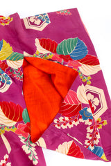 Vintage tropical tile kimono sleeve flat lay @recessla