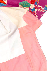 Vintage tropical tile kimono inside lining @recessla