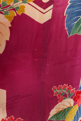 Vintage tropical tile kimono seam and small white marks @recessla
