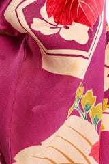 Vintage tropical tile kimono stain on tile @recessla