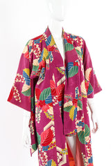 Vintage tropical tile kimono mannequin front close arms down @recessla