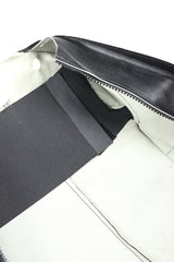 Recess Designer Consignment Vintage Maison Margiela 1998 Leather Flat Pattern Jacket Los Angeles Resale