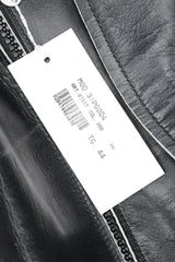 Recess Designer Consignment Vintage Maison Margiela 1998 Leather Flat Pattern Jacket Los Angeles Resale