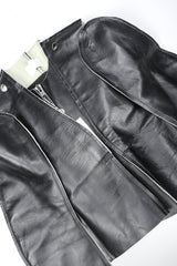 Recess Designer Consignment Vintage Maison Margiela 1998 Leather Flat Pattern Jacket Los Angeles Resale