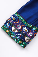 Recess Los Angeles Vintage Malcolm Starr Jewel Trimmed Silk Shift Tunic Dress