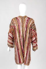 Recess Los Angeles Vintage Mali by Lietta Cavalli Ribbon Granny Knit Open Cardigan Jacket Duster
