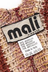 Recess Los Angeles Vintage Mali by Lietta Cavalli Wavy Texture Knit Open Cardigan Jacket Duster