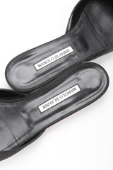 Recess Los Angeles Vintage Manolo Blahnik Silk Satin Crystal Hangisi Mules