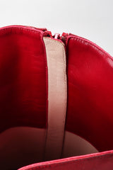 Recess Los Angeles Vintage Manolo Blahnik Lipstick Satin Stiletto Over The Knee Boots