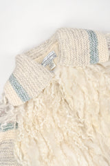 Recess Designger Consignment Vintage Manos Del Uruguay Pastel Mongolian Sheep Fleece Sweater Jacket Los Angeles Resale