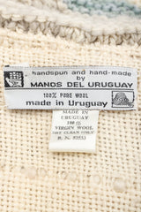 Recess Designger Consignment Vintage Manos Del Uruguay Pastel Mongolian Sheep Fleece Sweater Jacket Los Angeles Resale