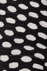 Vintage Marc Bouwer Pleated Dot Gigot Mutton Sleeve Top fabric detail at Recess Los Angeles