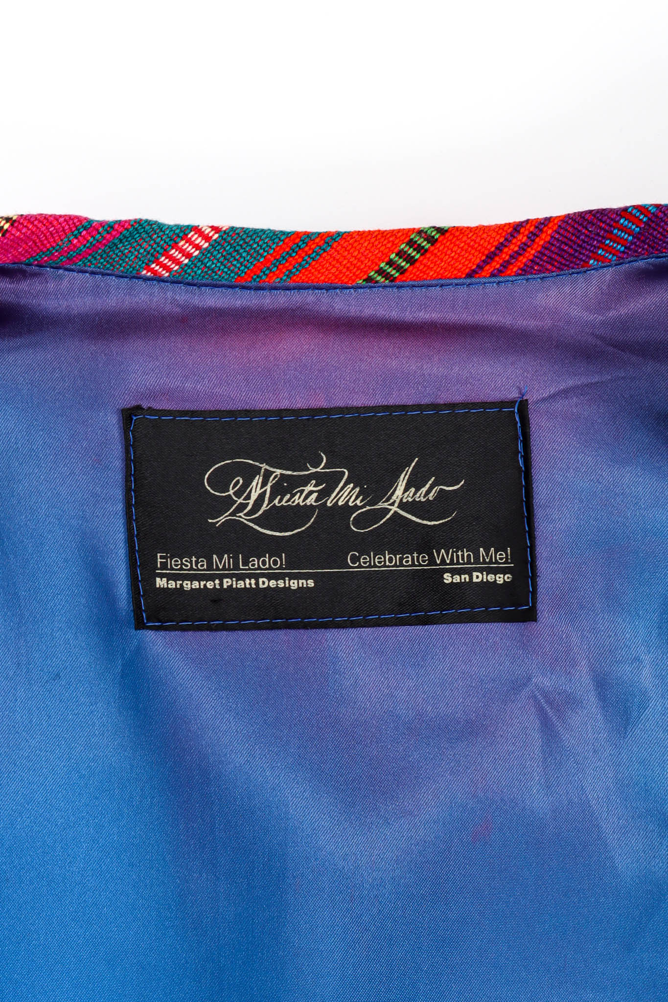 Vintage Margaret Piatt Ribbon Patchwork Crop Jacket tag/slight discoloration @ Recess Los Angeles