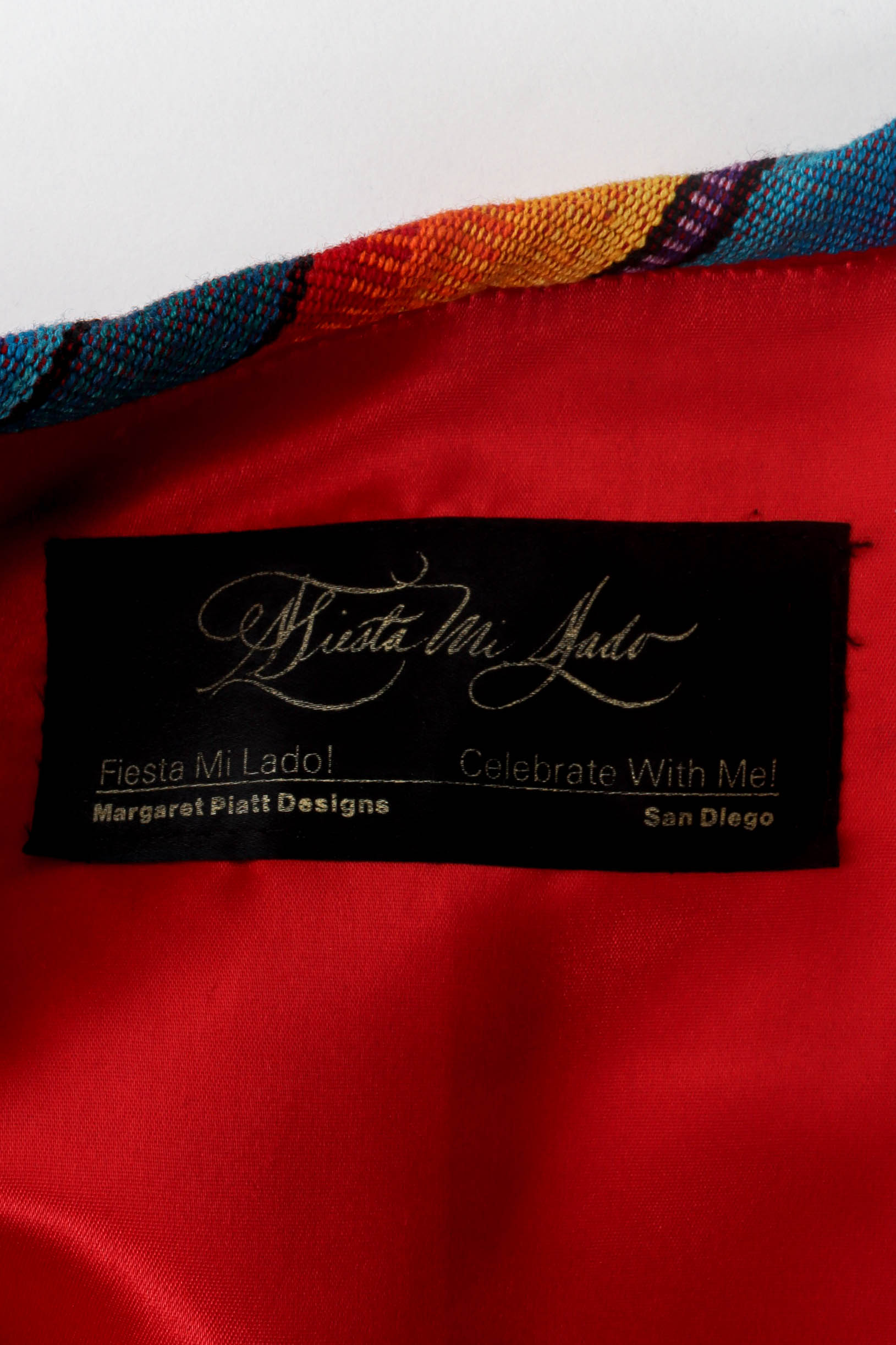 Vintage Margaret Piatt Ribbon Patchwork Coat label detail @ Recess LA