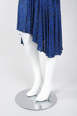 Recess Los Angeles Vintage Margi Kent Belted Glitter Batwing Dress