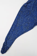 Recess Los Angeles Vintage Margi Kent Belted Glitter Batwing Dress