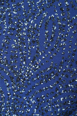 Recess Los Angeles Vintage Margi Kent Belted Glitter Batwing Dress