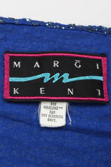 Recess Los Angeles Vintage Margi Kent Belted Glitter Batwing Dress