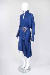 Recess Los Angeles Vintage Margi Kent Belted Glitter Batwing Dress