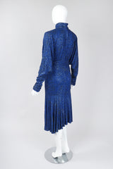 Recess Los Angeles Vintage Margi Kent Belted Glitter Batwing Dress