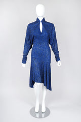 Recess Los Angeles Vintage Margi Kent Belted Glitter Batwing Dress