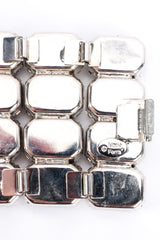 Vintage Marie Ferra Checkered Crystal Bracelet signed cartouche @ Recess LA