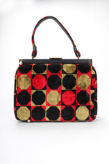 Recess Los Angeles Vintage Markay Bags Mod Geometric Colorblock Chenille Frame Bag