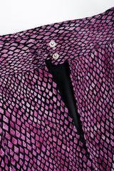 Vintage Marpelli by Udo Reptilian Jacket & Skirt back zipper