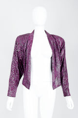 Vintage Marpelli by Udo Reptilian Jacket on Mannequin front at Recess