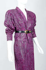 Vintage Marpelli by Udo Reptilian Jacket & Skirt Set on Mannequin belted 2 at Recess