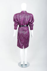 Vintage Marpelli by Udo Reptilian Jacket & Skirt Set on Mannequin belted 4 at Recess