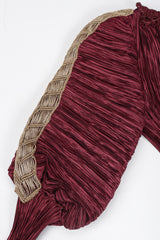 Recess Los Angeles Vintage Unsigned Mary McFadden Pleated Juliet Gown GoT Game of Thrones Romeo Elizabethan