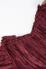 Recess Los Angeles Vintage Unsigned Mary McFadden Pleated Juliet Gown GoT Game of Thrones Romeo Elizabethan