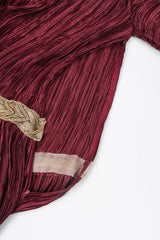 Recess Los Angeles Vintage Unsigned Mary McFadden Pleated Juliet Gown GoT Game of Thrones Romeo Elizabethan