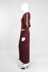 Recess Los Angeles Vintage Unsigned Mary McFadden Pleated Juliet Gown GoT Game of Thrones Romeo Elizabethan