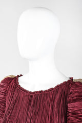 Recess Los Angeles Vintage Unsigned Mary McFadden Pleated Juliet Gown GoT Game of Thrones Romeo Elizabethan