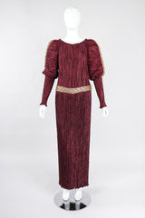 Recess Los Angeles Vintage Unsigned Mary McFadden Pleated Juliet Gown GoT Game of Thrones Romeo Elizabethan