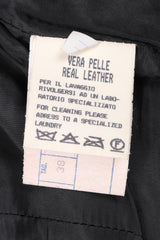 Recess Los Angeles Vintage Martine Sitbon Notched Lapel Leather Corset Harness Vest