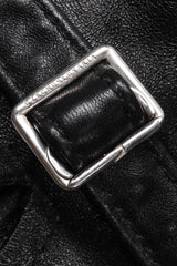 Recess Los Angeles Vintage Martine Sitbon Notched Lapel Leather Corset Harness Vest