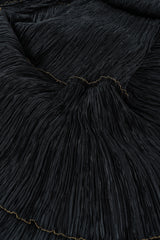 Vintage Mary McFadden Pilissé Pleat Rope Tassel Dress skirt hem close @ Recess LA