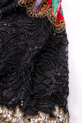 Vintage Mary McFadden Rainbow Sleeve Pleated Dress detail at Recess Los Angeles