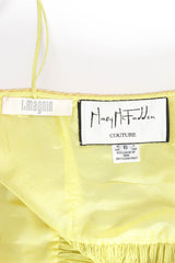 Vintage Mary McFadden Beaded Crinkle Pleat Halter Dress tags @ Recess LA