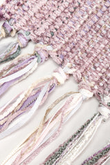 Recess Los Angeles Vintage Mary Lynn O'Shea Feather Tassel Chenille Festival Scarf