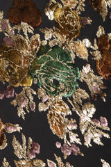 Recess Los Angeles Vintage Mary McFadden Pleated Velvet Lamé Burnout Dress