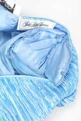 Recess Designer Consignment Vintage Mary McFadden Pleated Colorblock Cocktail Dress Los Angeles Resale Mariano Fortuny