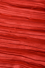 Vintage Mary McFaddden Asymmetrical Ruffle Shoulder Gown Pleated Fabric Stitch Detail