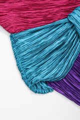 Recess Los Angeles Vintage Mary McFadden One-Shoulder Colorblock Gown