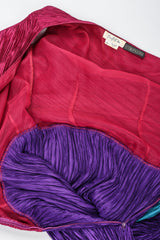 Recess Los Angeles Vintage Mary McFadden One-Shoulder Colorblock Gown